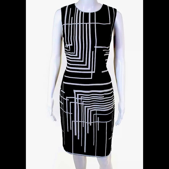 David Meister SPRING SPECIAL!!! Abstract Sheath Dress 8 - Picture 1 of 8